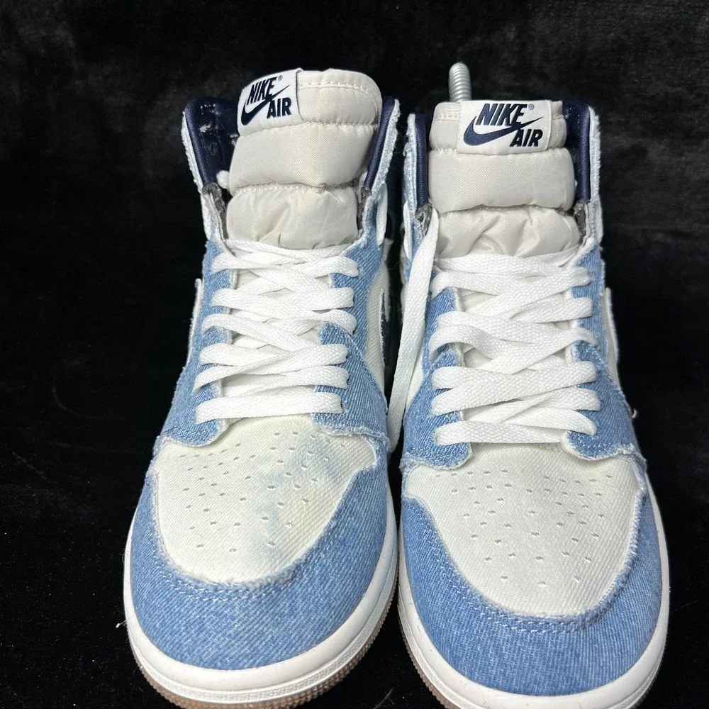Nike Air‎ Jordan 1 Retro High OG FQ2947-100 Mens US 8 Shoes Blue White Sneakers